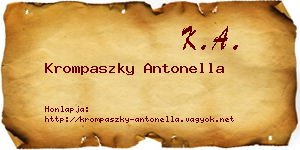 Krompaszky Antonella névjegykártya